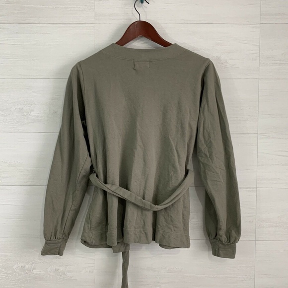 t. la Open Front Tie Waist Balloon Slv Cardigan - Picture 5 of 6